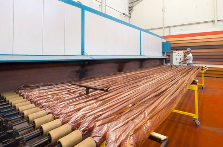 Aluminum Wood Grain Transfer System | Electrostatic Powder Coating Applications