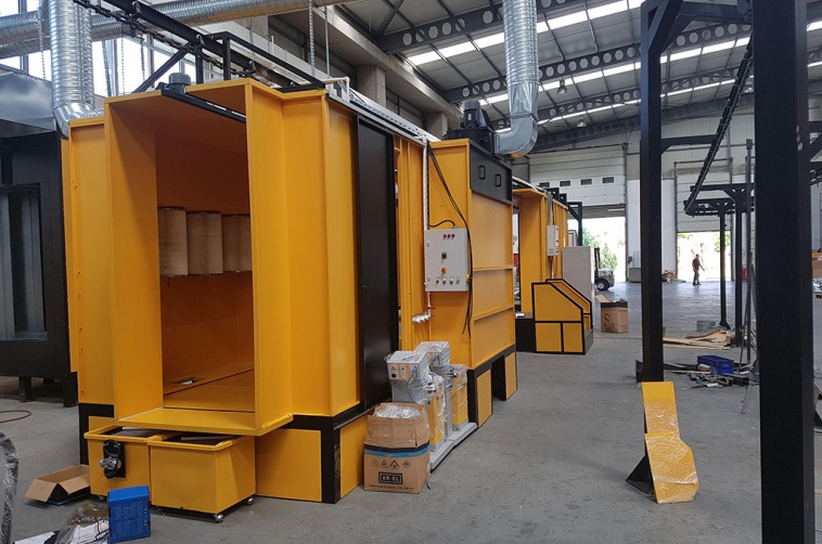 Filtreli Toz Boya Kabinleri | Elektrostatik Boyama Sistemleri
