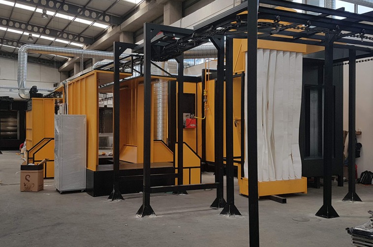 Mono Siklon Toz Boya Kabinleri | Yüksek Verimli Boyama Sistemleri